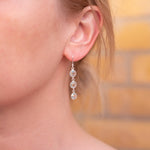 Ohrringe Charlotte Aquamarine Silber - Fleurs des Prés